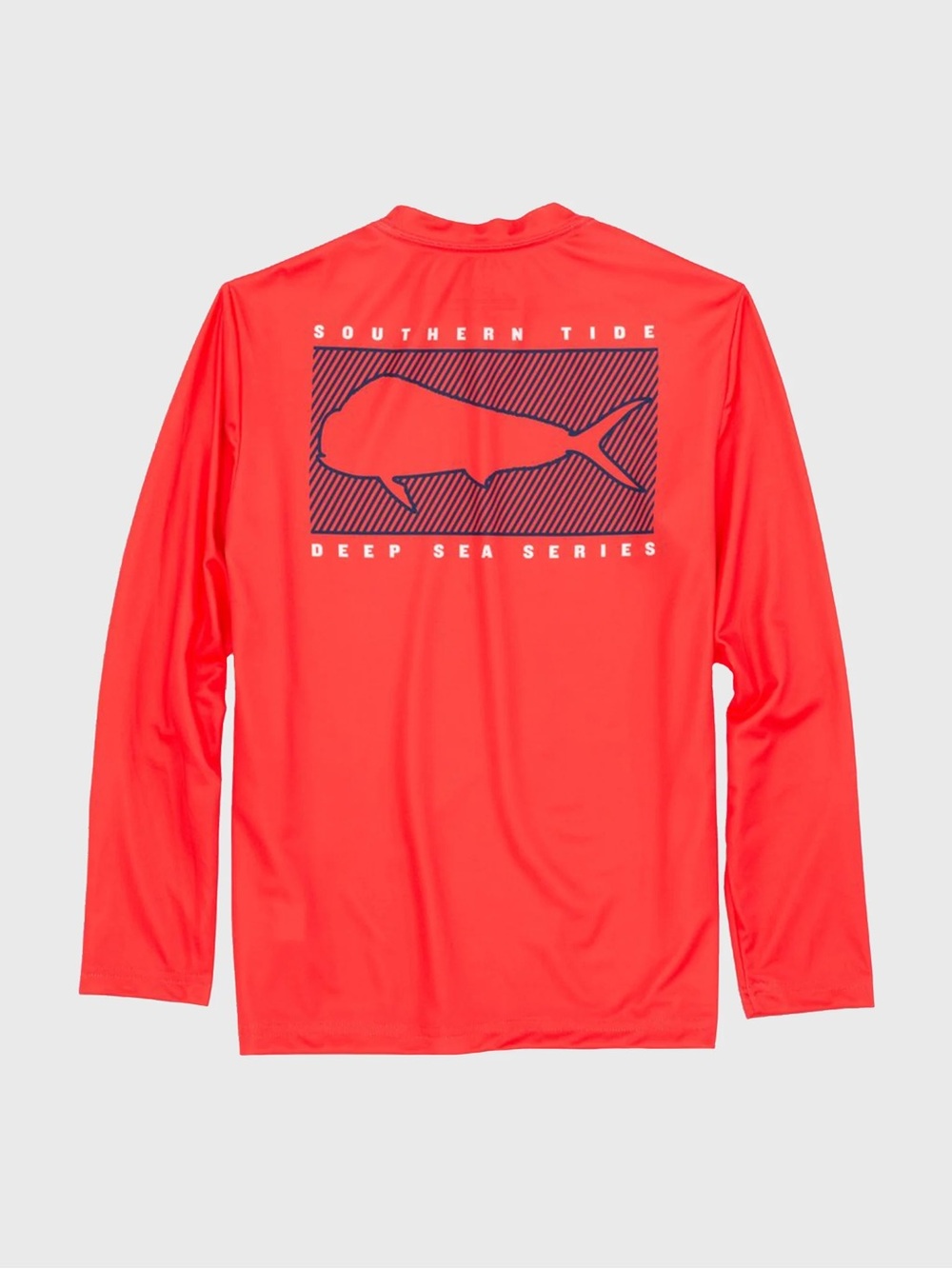 Southern Tide Coral Red Long Sleeve Graphic Tee